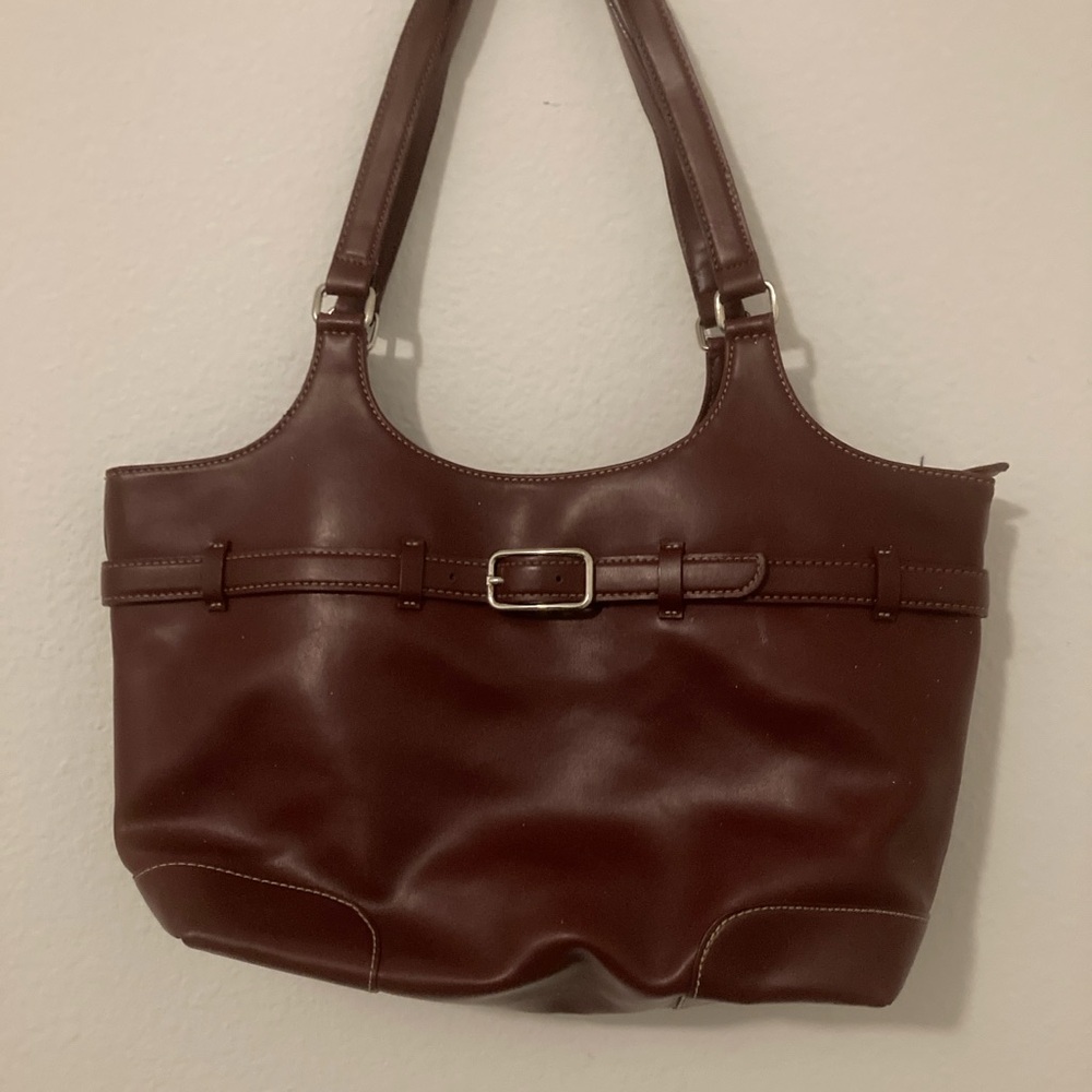 Nine West Burgundy Shoulder Bag.